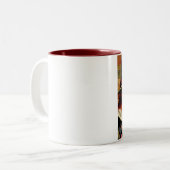 2 Couleurs Tasse vintage de Halloween (Devant gauche)