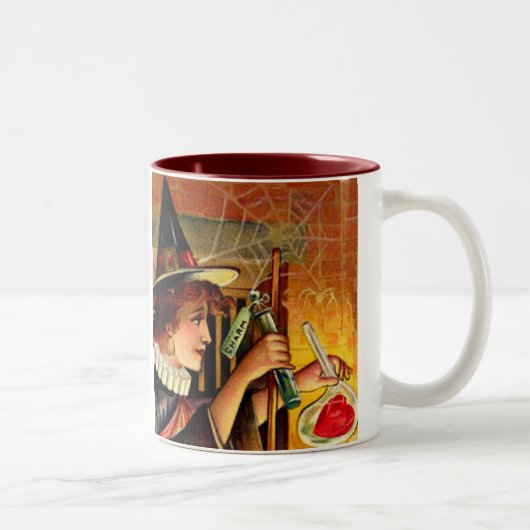 2 Couleurs Tasse vintage de Halloween (Droit)