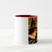 2 Couleurs Tasse vintage de Halloween (Centre)