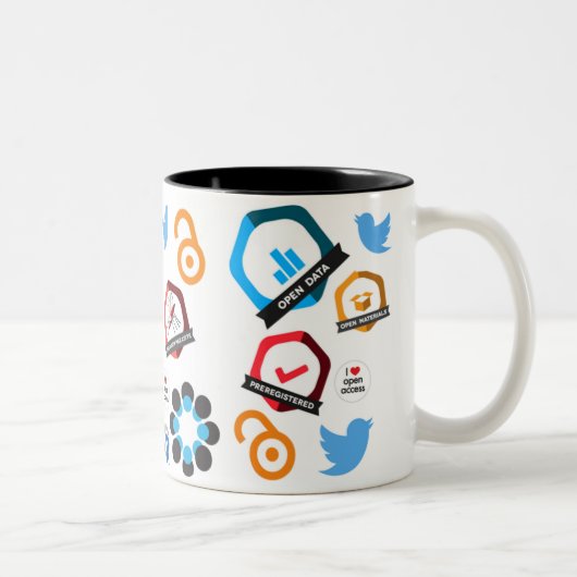 2 Couleurs Tasse virtuelle de parc de bureautique (Droit)