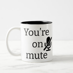 2 Couleurs Tasse « Vous êtes en sourdine » pour Manager Class