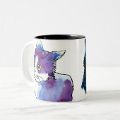 2 Couleurs Tasse Woof (Devant gauche)