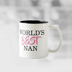 2 Couleurs Tasse World's BEST Nan