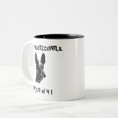 2 Couleurs Tasse Xolo je ne suis pas (Devant gauche)