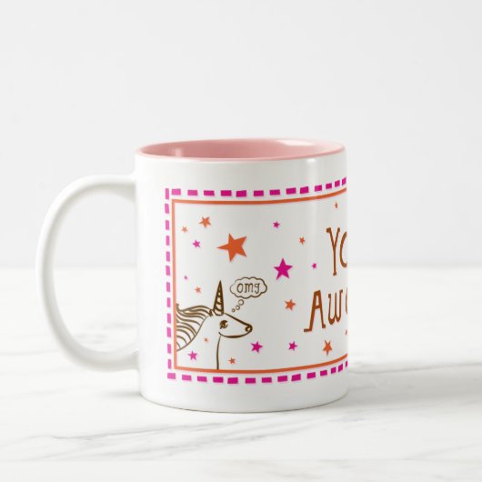 2 Couleurs tasse you=awesome (Gauche)