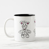 2 Couleurs Tasse Zèbre (Gauche)