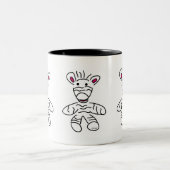 2 Couleurs Tasse Zèbre (Centre)