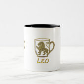 2 Couleurs Tasse Zodiaque Lion Gras (Centre)