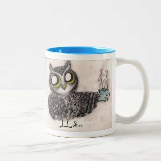 2 Couleurs Temps de café de hibou ! Tasse (Droit)