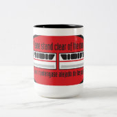 2 Couleurs Tenez-vous svp dégagé de la porte - tasse de (Centre)