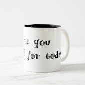 2 Couleurs texte de noir de tasse de gratitude (Devant droit)