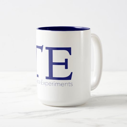 2 Couleurs Textshop expérimente tasse de café (Devant droit)