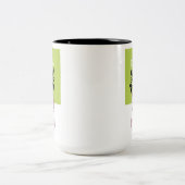 2 Couleurs Thé matcha chat drôle tasse (Centre)