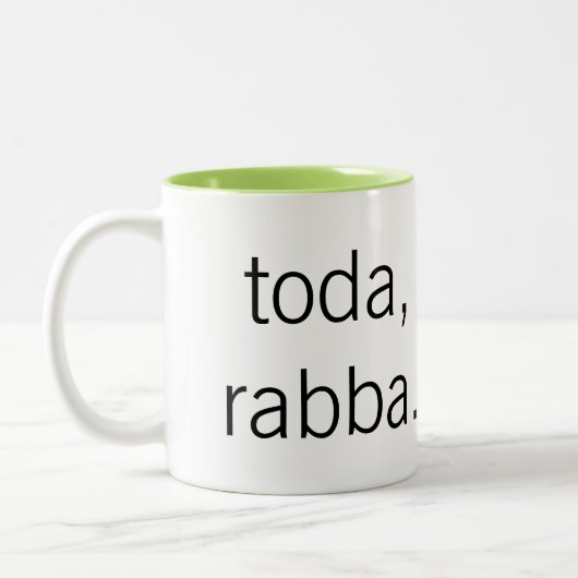 2 Couleurs Toda, tasse de Rabba (Gauche)