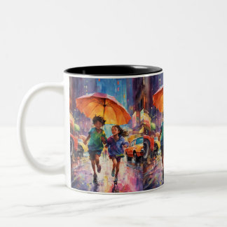 2 Couleurs toile esthétique tasse de thé
