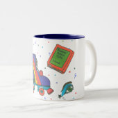 2 Couleurs Totalement tasse de café de Rollerskate d'icônes (Devant droit)