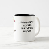 2 Couleurs Toucan oiseau tasse Editable (Devant droit)