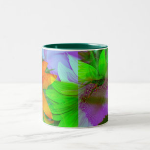 2 Couleurs Tournesols multicolores de tasse de café de tasse