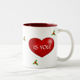 2 Couleurs Tout que je veux pour Noël est vous tasse