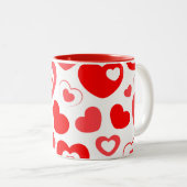 2 Couleurs Toute la tasse d'impression cardiaque (Devant droit)