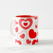 2 Couleurs Toute la tasse d'impression cardiaque (Devant gauche)