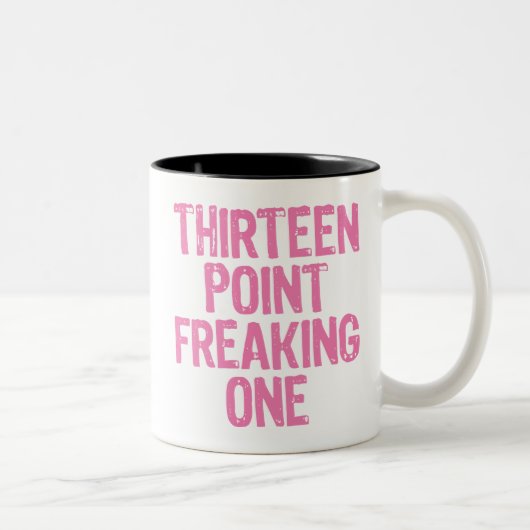2 Couleurs treize points freaking une tasse (Droit)