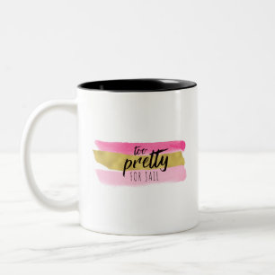 2 Couleurs Trop assez pour la tasse de café de prison