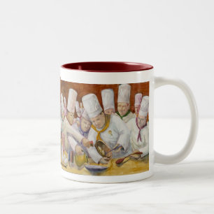 2 Couleurs Trop de cuisiniers dans la tasse de cuisine