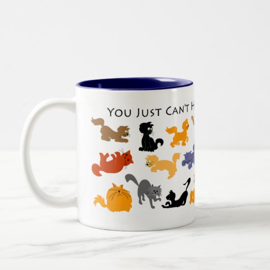 2 Couleurs Trop de tasse de chats (Gauche)