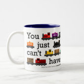 2 Couleurs Trop de tasse de trains (Gauche)