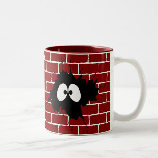 2 Couleurs Trou dans la tasse de café murale