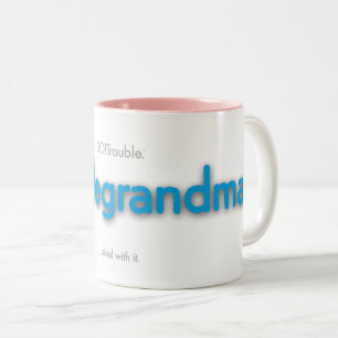 2 Couleurs troublegrand-mère ! Tasse à café à deux tons