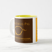 2 Couleurs TRP conjuguent tasse de logo (Devant gauche)