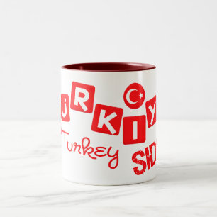 2 Couleurs TURKEY SIDE tasse - choisir style & couleur