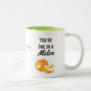 2 Couleurs un dans un melon, valentine, anniversaire, tasse