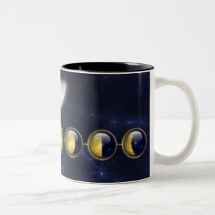 2 Couleurs Un mois pendant la vie de la tasse de lune