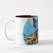 2 Couleurs un Viking fou sur une tasse (Gauche)