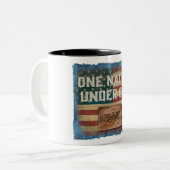 2 Couleurs Une Nation - Tasse à café (Devant gauche)