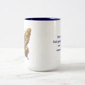 2 Couleurs Une prière et une tasse de papillon (Centre)