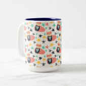 2 Couleurs une tasse à café à deux tons (Devant gauche)