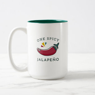 2 Couleurs Une tasse à deux tons de Jalapeno épicé