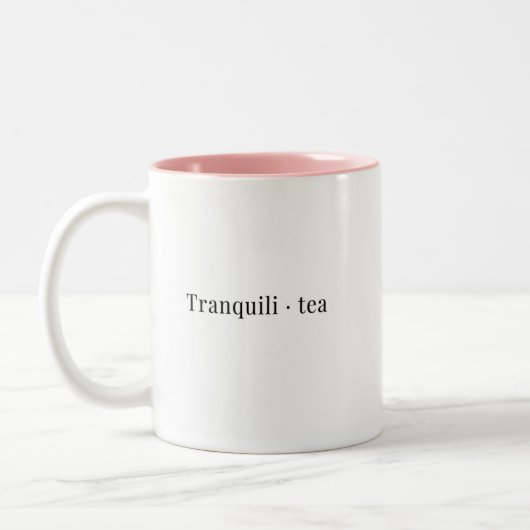 2 Couleurs Une tasse à thé minimaliste (Gauche)