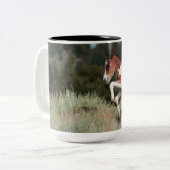 2 Couleurs Une tasse de mustang de "pluie" (Devant gauche)