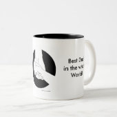 2 Couleurs Une tasse fière de père (Devant droit)