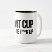 2 Couleurs Une tasse géante de fermer le cul (Devant droit)