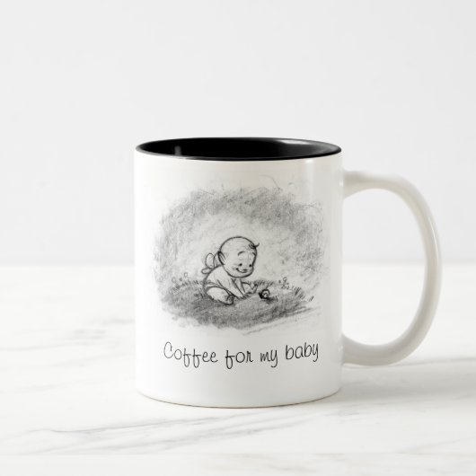 2 Couleurs Une tasse pour mon bébé (amant c.-à-d.) (Droit)