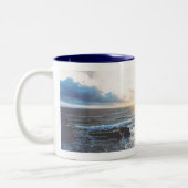 2 Couleurs "Une vague en hausse" 11 onces. tasse (Gauche)
