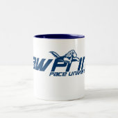 2 Couleurs Université de pas - tasse d'empreinte de patte (Centre)