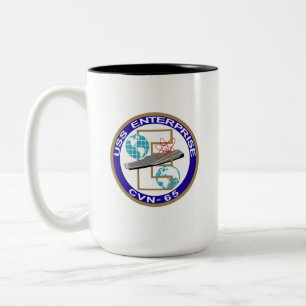 2 COULEURS USS ENTERPRISE GRAND E DE LA TASSE CVN-65