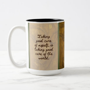 2 Couleurs V1 BuddhaToday #6 Tasse Zen - Bouddha Rose & Citat